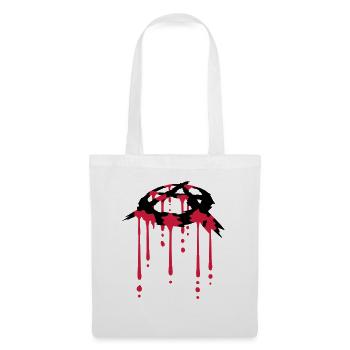 Drop of blood anarchy symbol - Tote Bag - white - Front