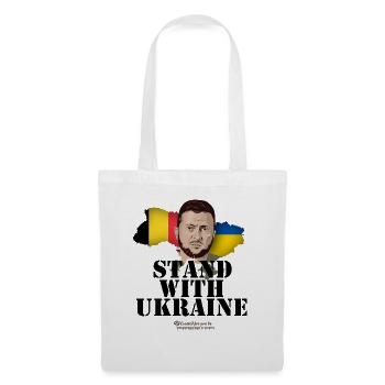 Ukraine Belgique Stand avec l’Ukraine - Sac en tissu - blanc - Devant