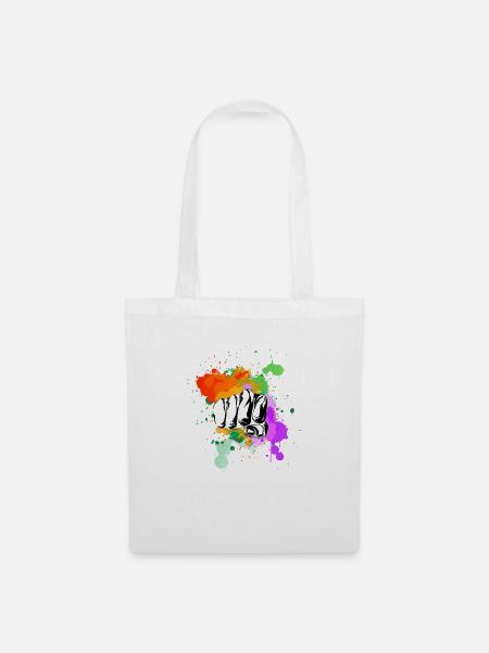 Regenbogen Faust - Stoffbeutel - Weiß