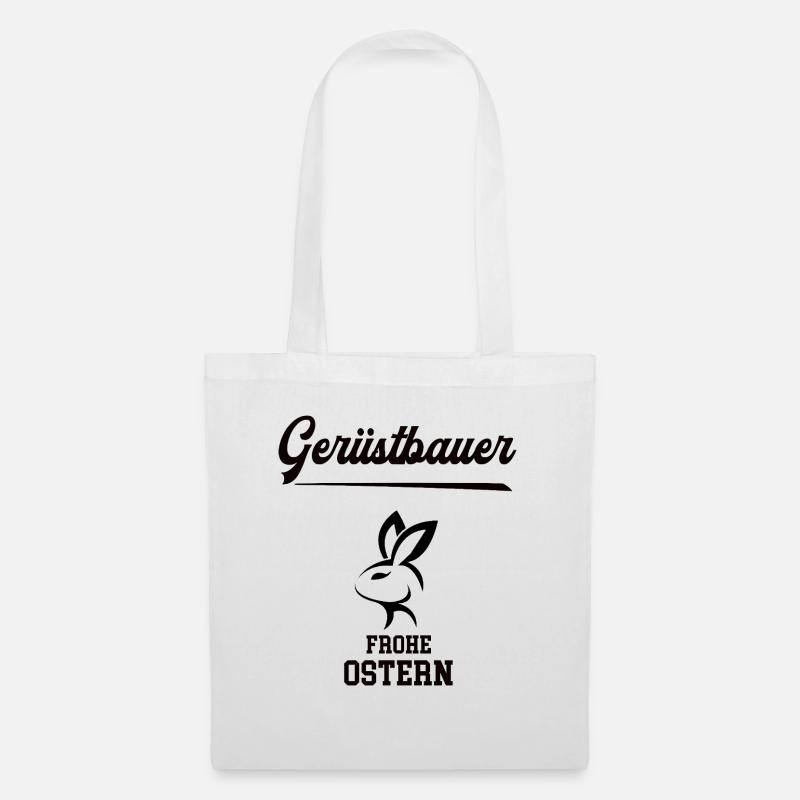 Gerüstbauer Ostern Geschenk Gerüstbau Meister - Stoffbeutel - Weiß