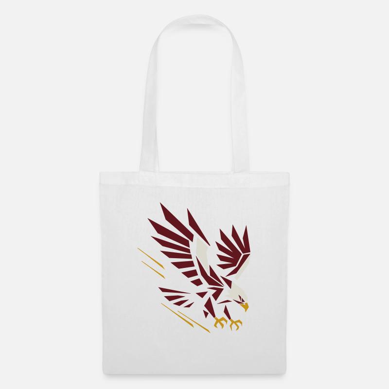 Geometric Eagle on Attack - Tote Bag - white