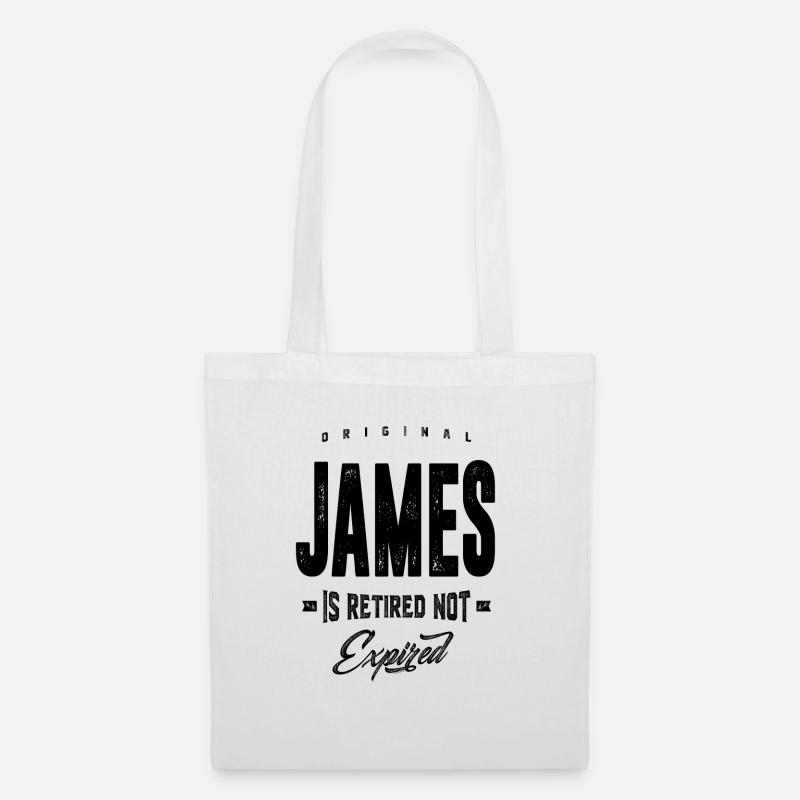James - Stoffbeutel - Weiß