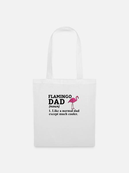 Flamingo Pink Flamingo Flamingo Geschenk - Stoffbeutel - Weiß