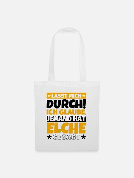 Elche - Stoffbeutel - Weiß