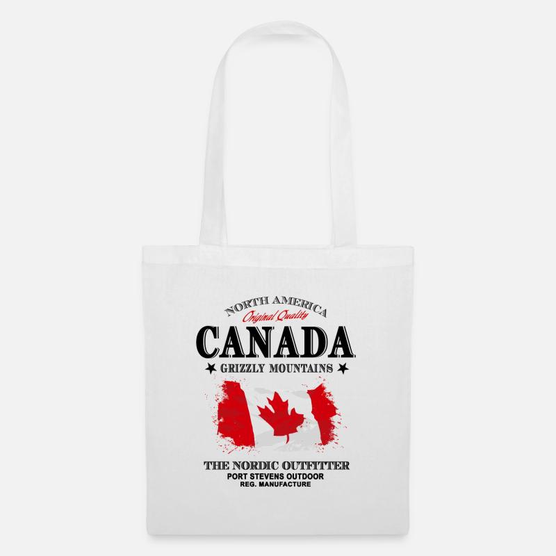 Kanada - Maple Leaf - Canada - Stoffbeutel - Weiß