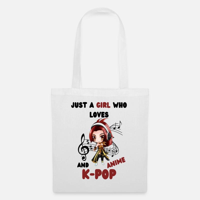 K- Pop Anime Pop coréen - Sac en tissu - blanc