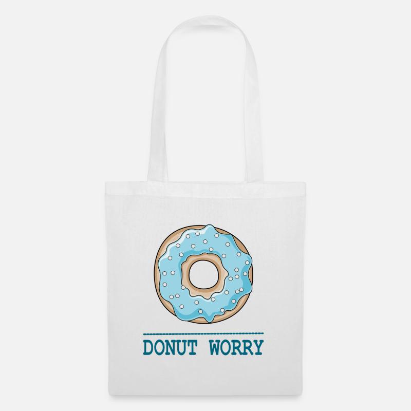 Donut Worry - Stoffbeutel - Weiß