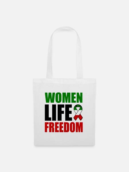 Women life freedom - Stoffbeutel - Weiß
