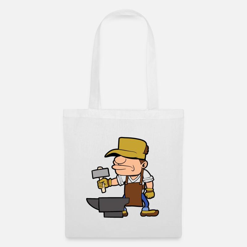 Blacksmith farrier craftsman - Tote Bag - white