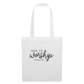 Glauben Jesus Gläubig Christen Geschenk - Stoffbeutel - Weiß - Vorne
