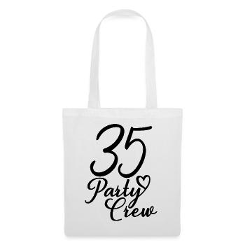 35 Party Crew 35th Birthday Party 35 ans - Sac en tissu - blanc - Devant