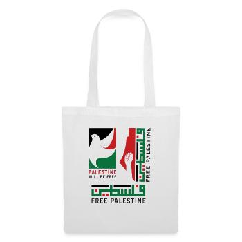 Free Palestine - will be free - Stoffbeutel - Weiß - Vorne