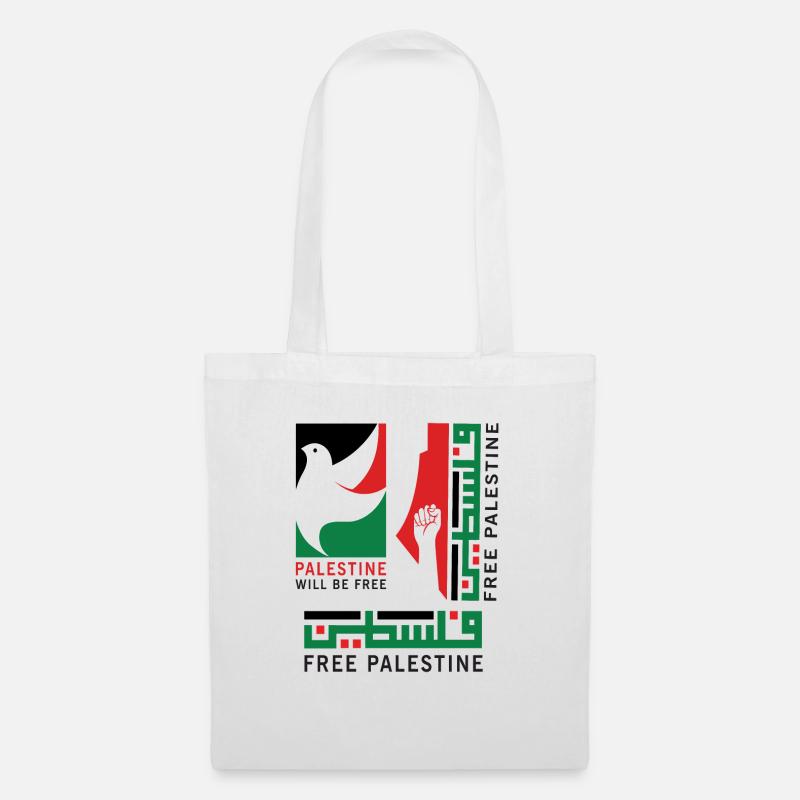 Free Palestine - will be free - Stoffbeutel - Weiß