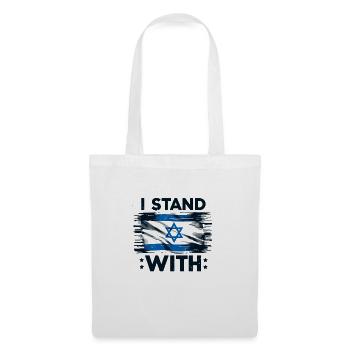 I Stand With Israel - Tote Bag - white - Front