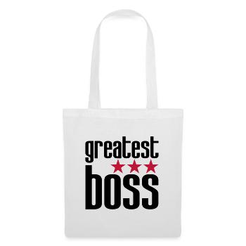 Bester Boss - Stoffbeutel - Weiß - Vorne
