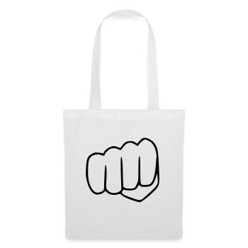 Emoji Faust croquis noir - Sac en tissu - blanc - Devant