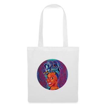 Afro Queen Headwrap Kita - Sac en tissu - blanc - Devant