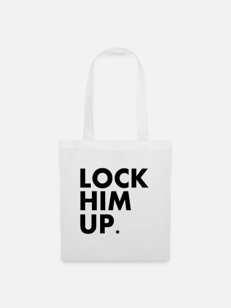 Lock him up - Stoffbeutel - Weiß