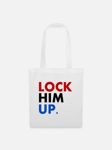 Lock him up - Stoffbeutel - Weiß