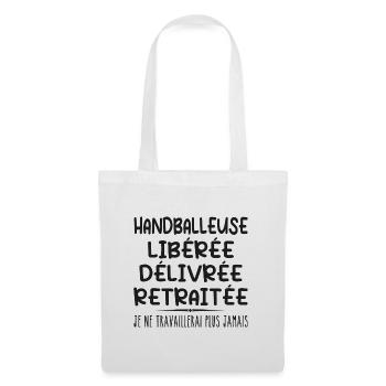 Handball player celebrates her retirement with humor cadea - Tote Bag - white - Front