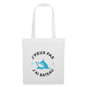 je peux pas j'ai bateau - Sac en tissu - blanc - Devant