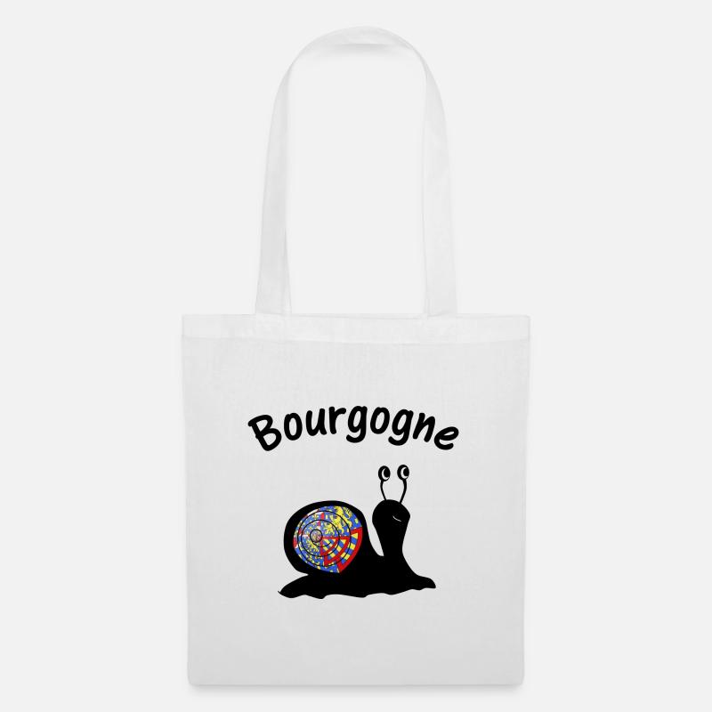 Burgund - Stoffbeutel - Weiß