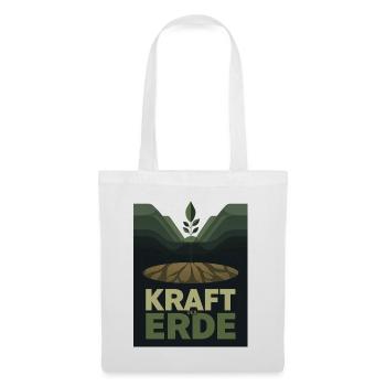 Kraft der Erde 1930s Plakat Natur Landwirtschaft - Stoffbeutel - Weiß - Vorne