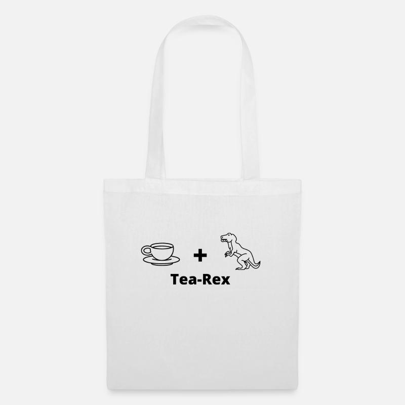 tea rex - Stoffbeutel - Weiß