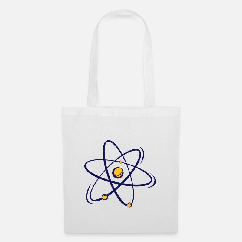 atomic Big Bang nerd Geschenk Atom Nuklear - Stoffbeutel - Weiß