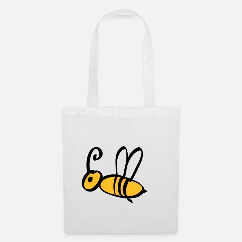 bee / honeybee 2c - Stoffbeutel - Weiß