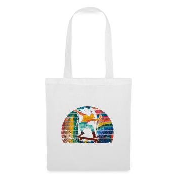 Skateboard Freestyle - Sac en tissu - blanc - Devant