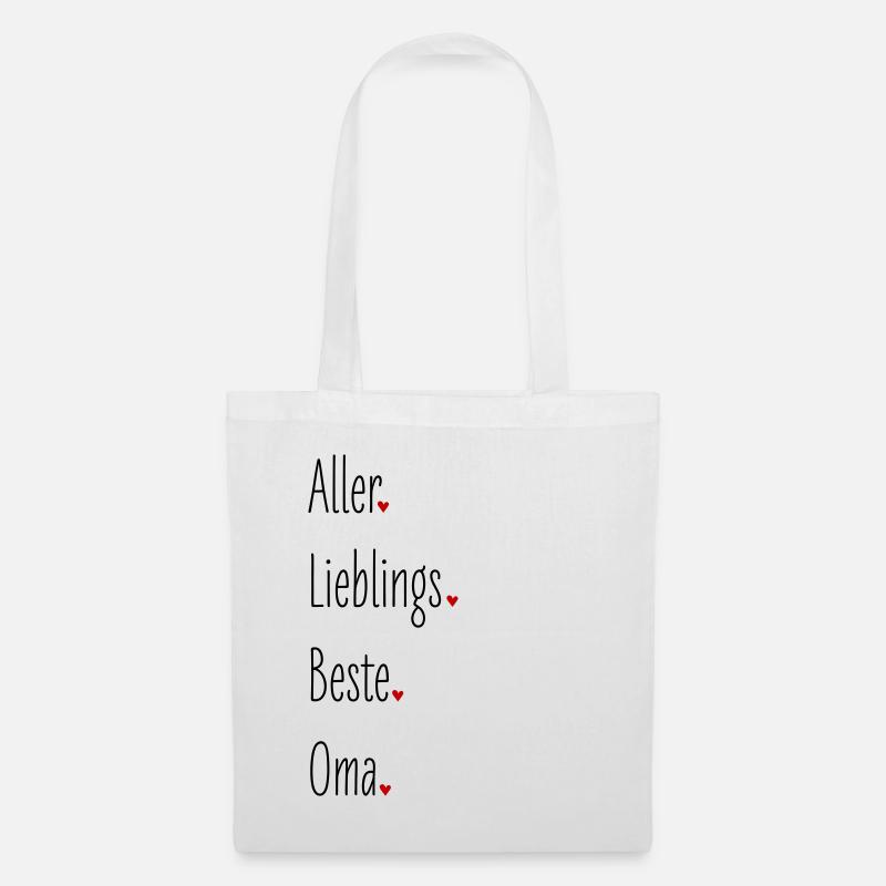 Aller Lieblings Beste Oma, Großmutter, Geburtstag - Stoffbeutel - Weiß