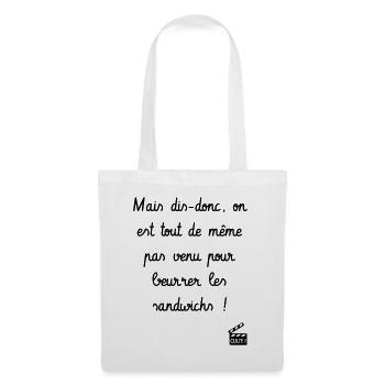 Les Tontons Flingueurs ! Réplique culte - Humour - Sac en tissu - blanc - Devant