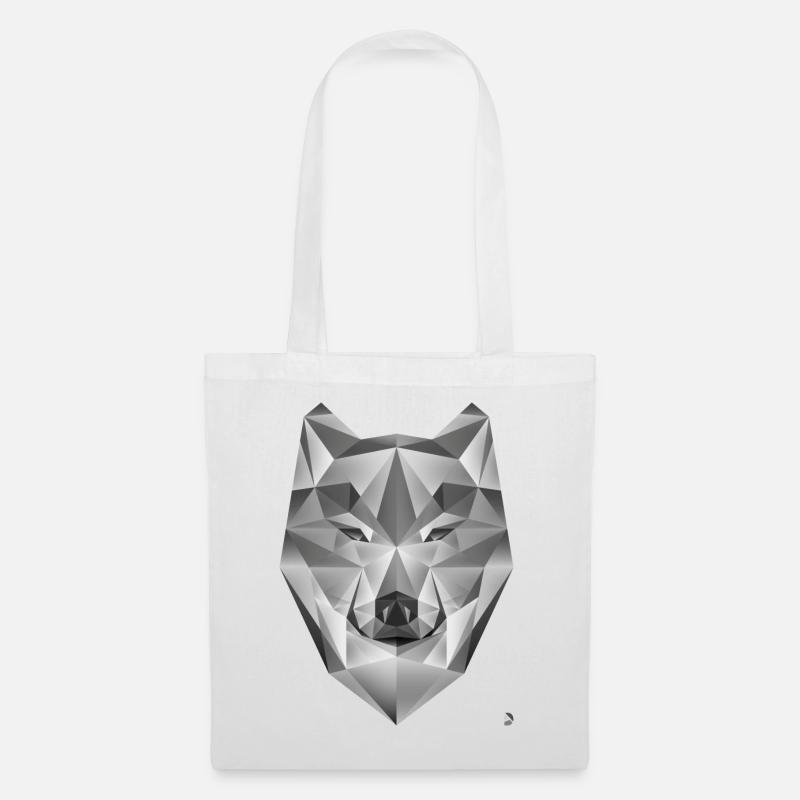 Grey Wolf - Tote Bag - white