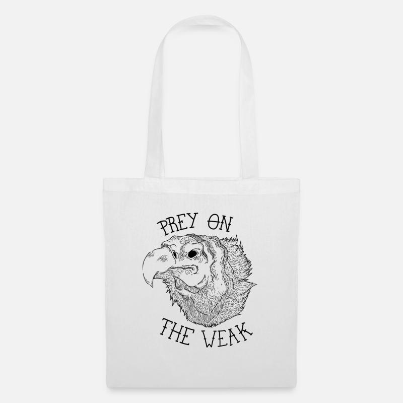Prey On The Weak. - Tote Bag - white