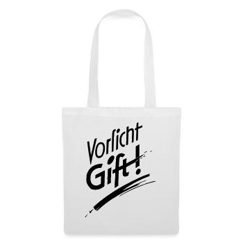 Vorsicht Gift - Stoffbeutel - Weiß - Vorne