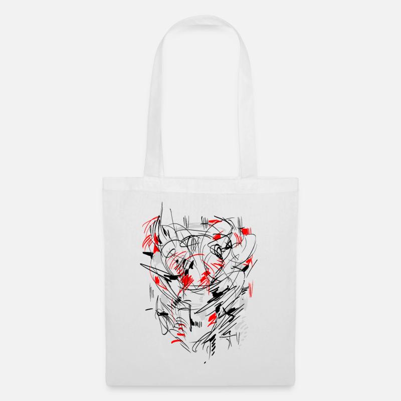 abstract - Tote Bag - white