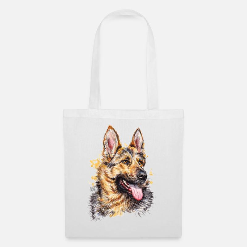 Schäferhund | german shepherd dog - Stoffbeutel - Weiß