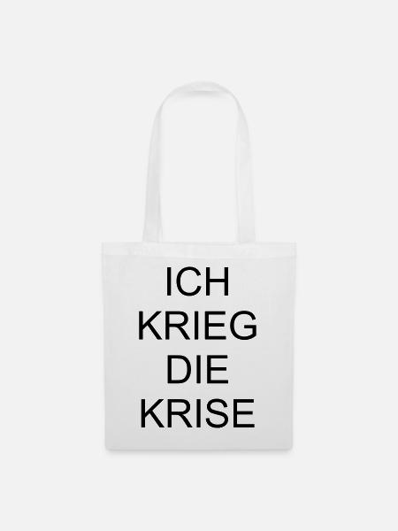 Krise - Stoffbeutel - Weiß