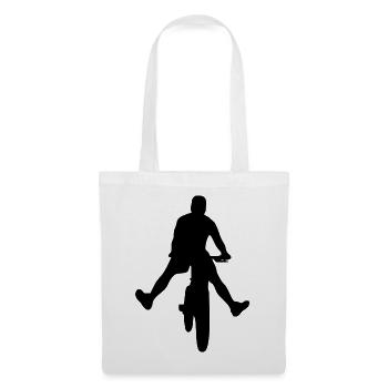 Abstract retro pattern on bicycle t-shirt - Tote Bag - white - Front