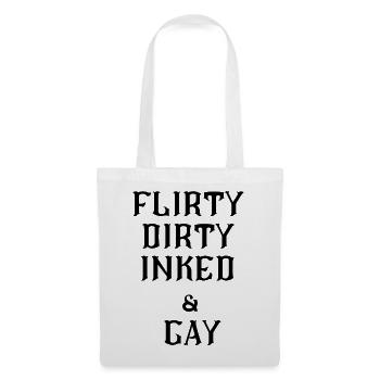Texte lesbien coquin - Sac en tissu - blanc - Devant