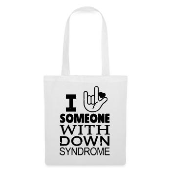 Amoureux du syndrome de Down - Sac en tissu - blanc - Devant