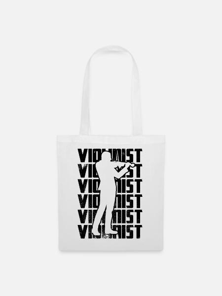 Violinist - Stoffbeutel - Weiß