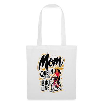T-shirt Maman Reine des Lignes de Vélo - Sac en tissu - blanc - Devant
