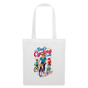 Dad's Cycling Crew Illustration - Tote Bag - white - Front