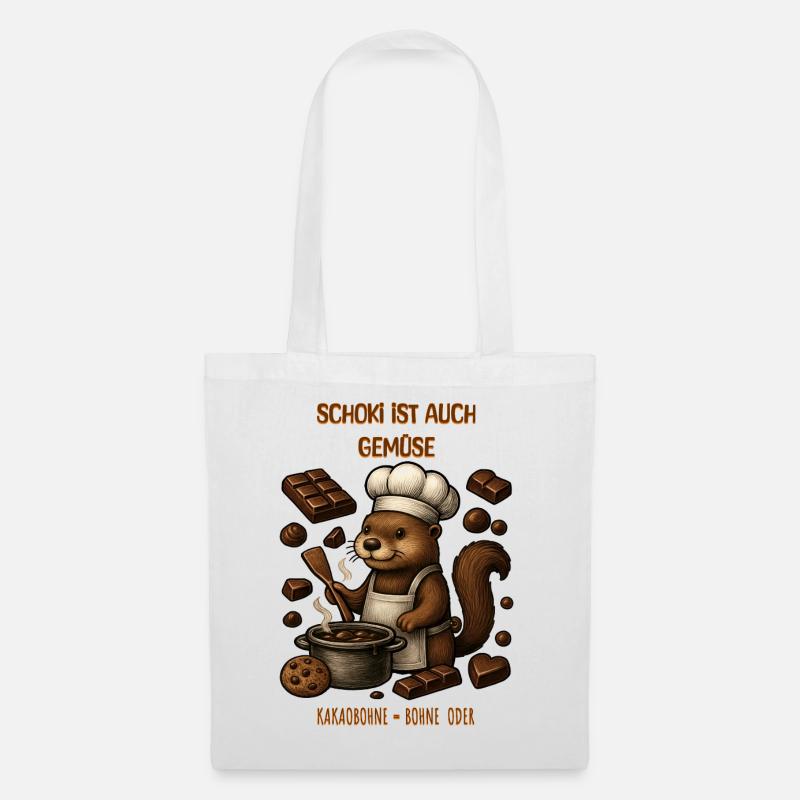 Chocolate Beaver Cooking Master - Tote Bag - white