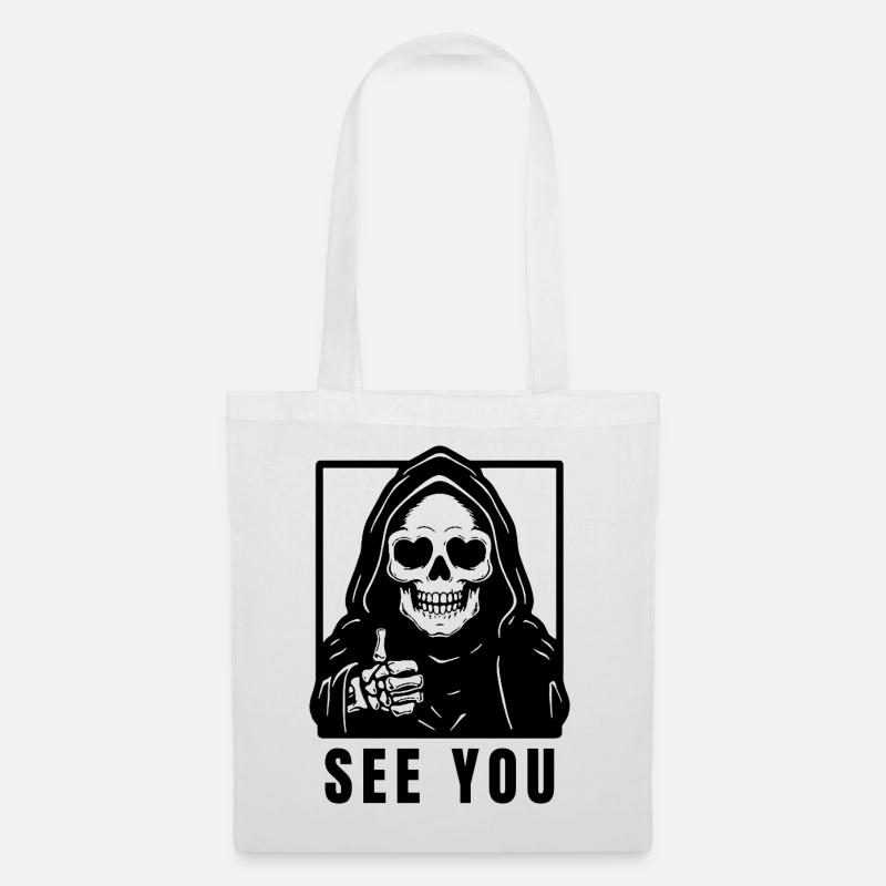 Der Tod - see you - Stoffbeutel - Weiß