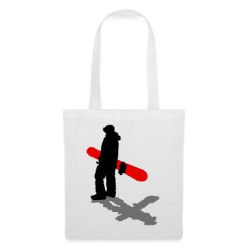 Planche à neige - Sac en tissu - blanc - Devant