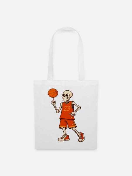 Skeleton Hoops 23 - Stoffbeutel - Weiß