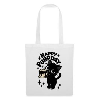 Kitchen Theft Cat | Cute Birthday Cats Motif - Tote Bag - white - Front